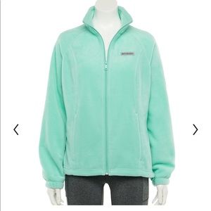 Columbia teal zip up